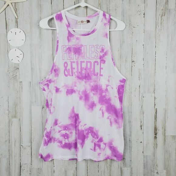 SO Tie Dye Twist Back Tank Top Size XL - Picture 1 of 9